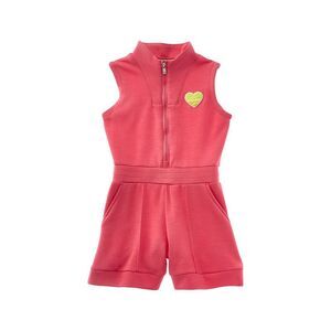 Scotch & Soda Girls S&S Tennis Group 1/2-Zip Romper, Pink